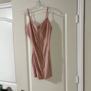 Pink Spaghetti Strap Dress